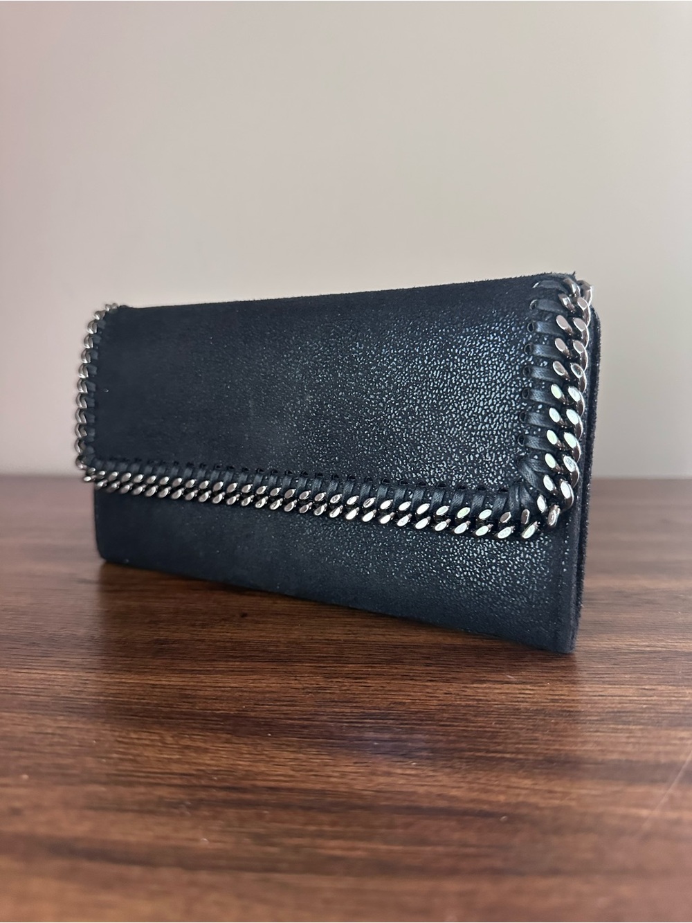 Stella McCartney Falabella Black Long Wallet